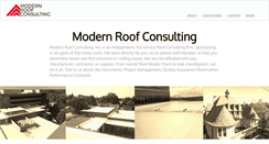 Desktop Screenshot of modernroofconsulting.com