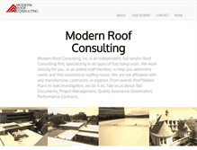 Tablet Screenshot of modernroofconsulting.com